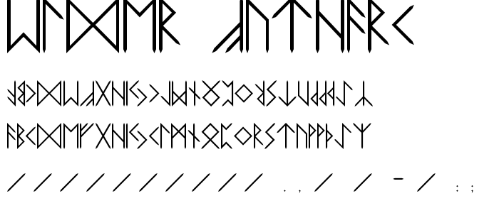 Elder Futhark font